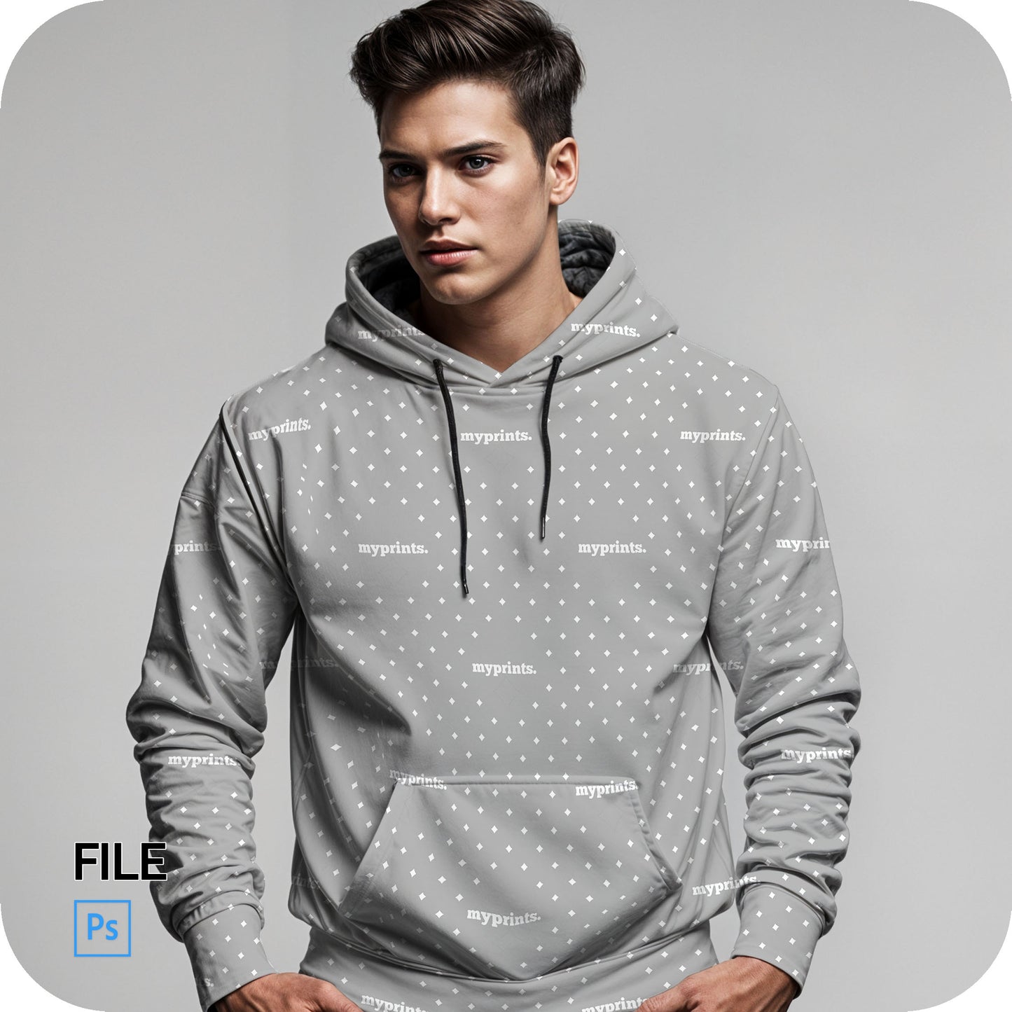 Men's Hoody Mock Up