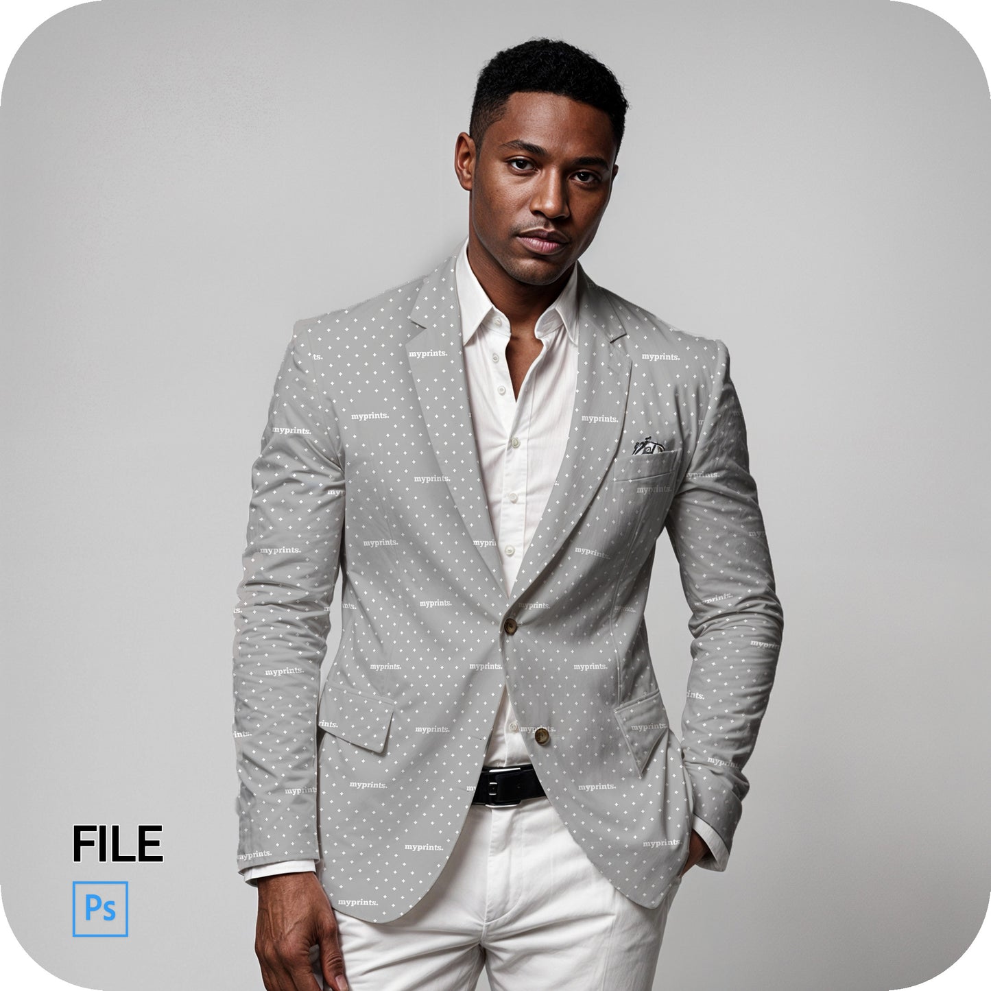 Men's Blazer Mock Up