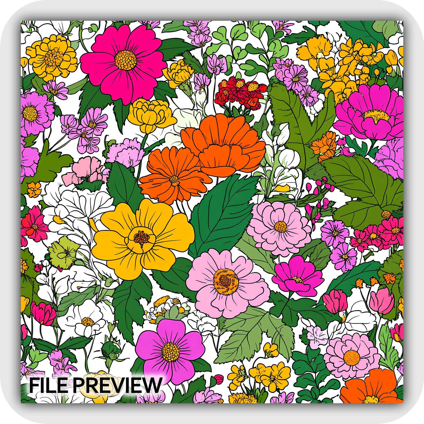 Vivid Garden Bloom