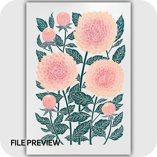 Peach Dahlia