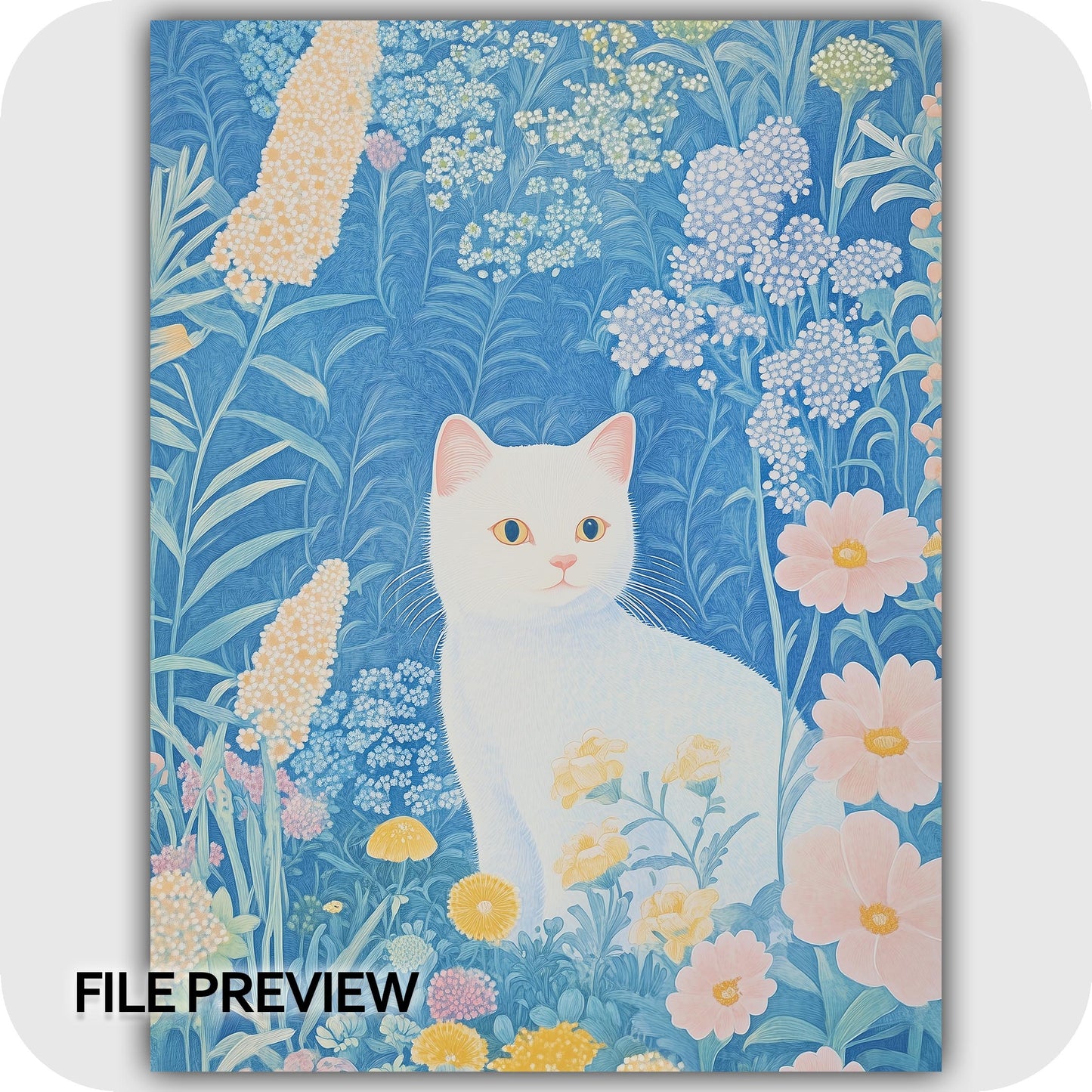 Pastel Bloom Feline