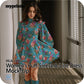 Women's Puff Sleeve A-Line Dress