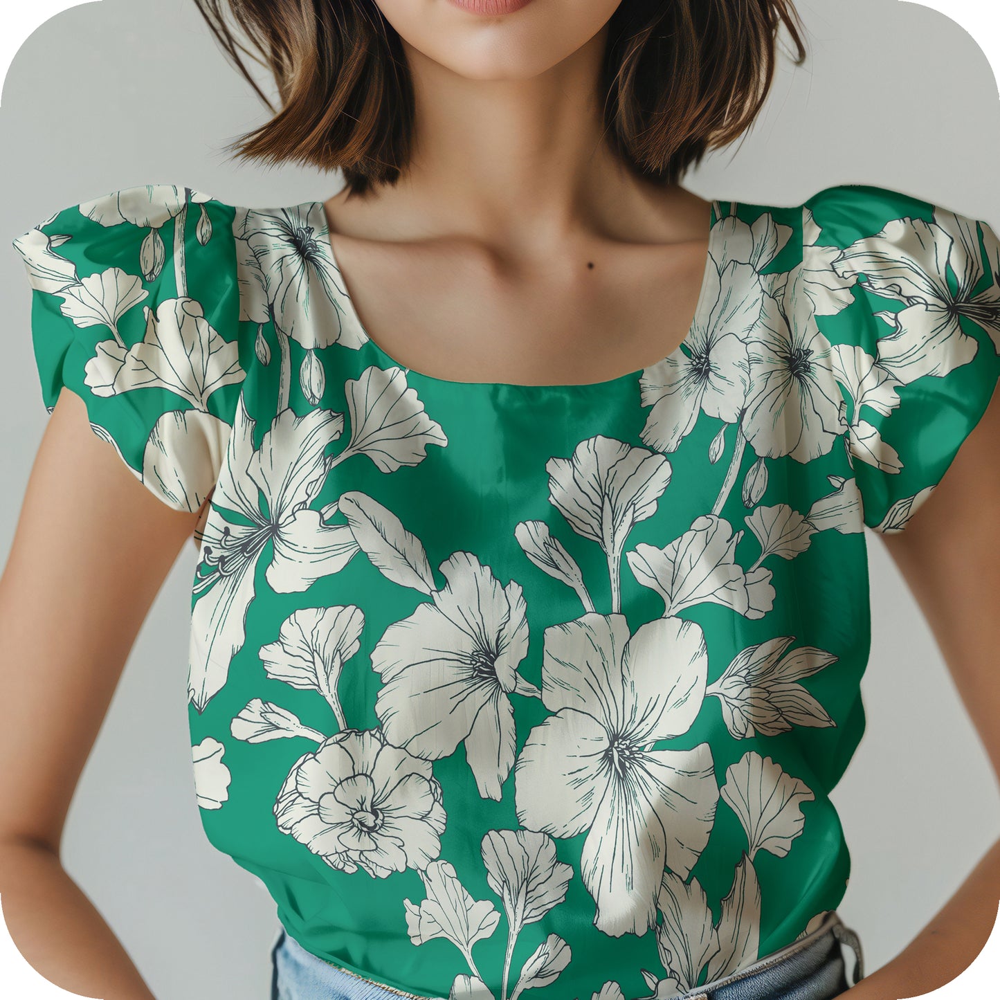 MYP433 C5 KELLY GREEN-IVORY