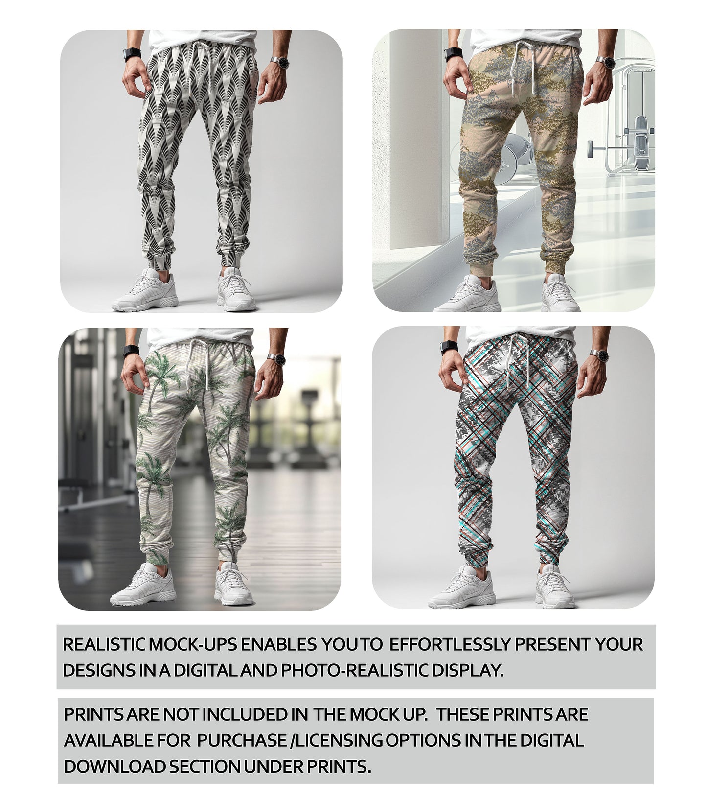 Men's Jogger Pants Mock Up