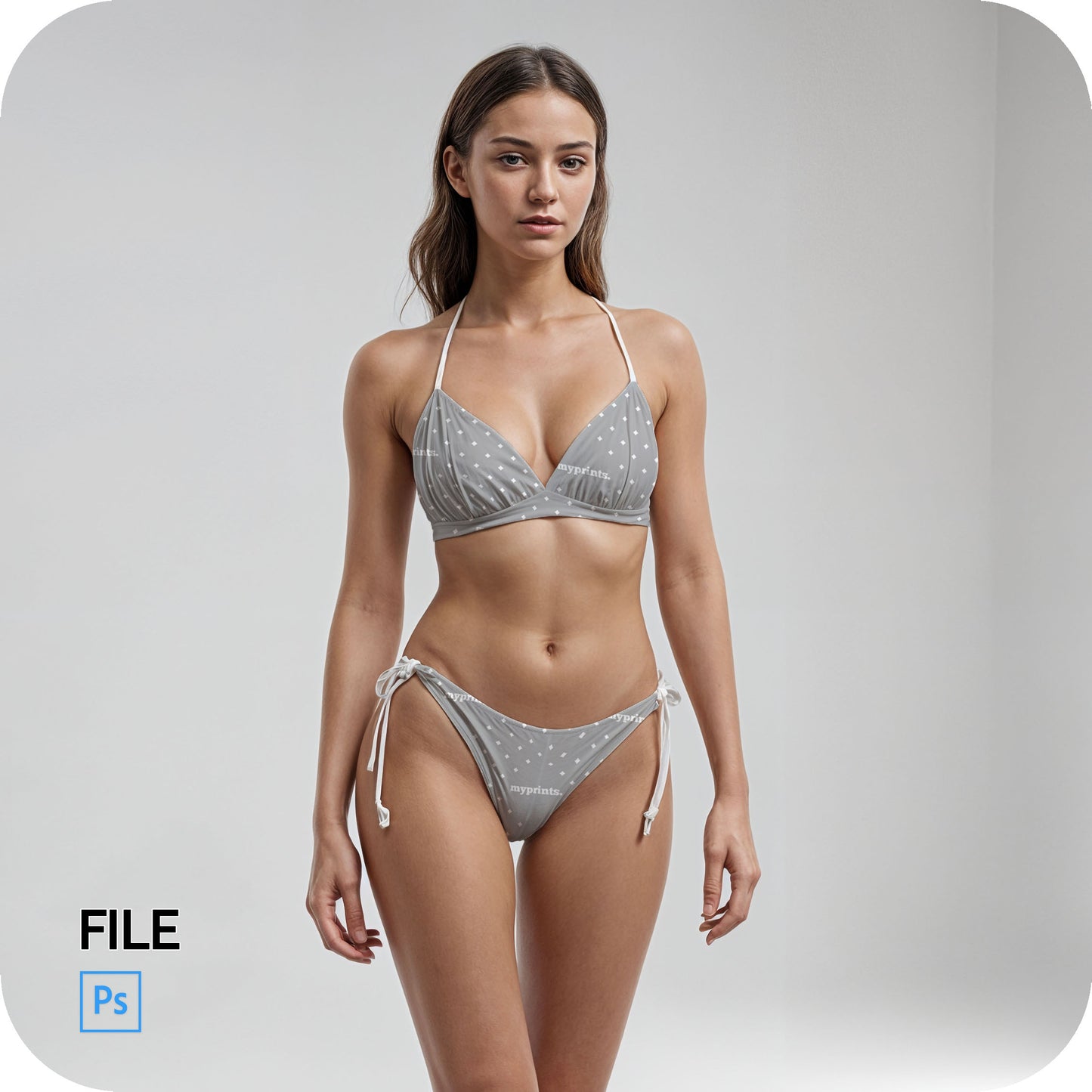 Women's Bra Top Swimsuit Mock Up