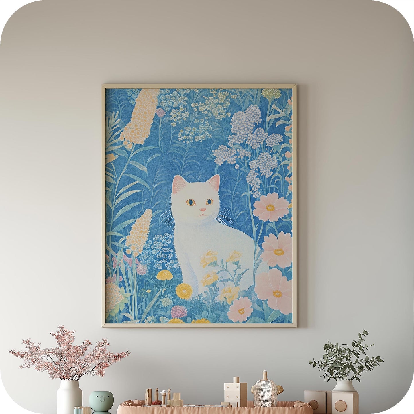 Pastel Bloom Feline