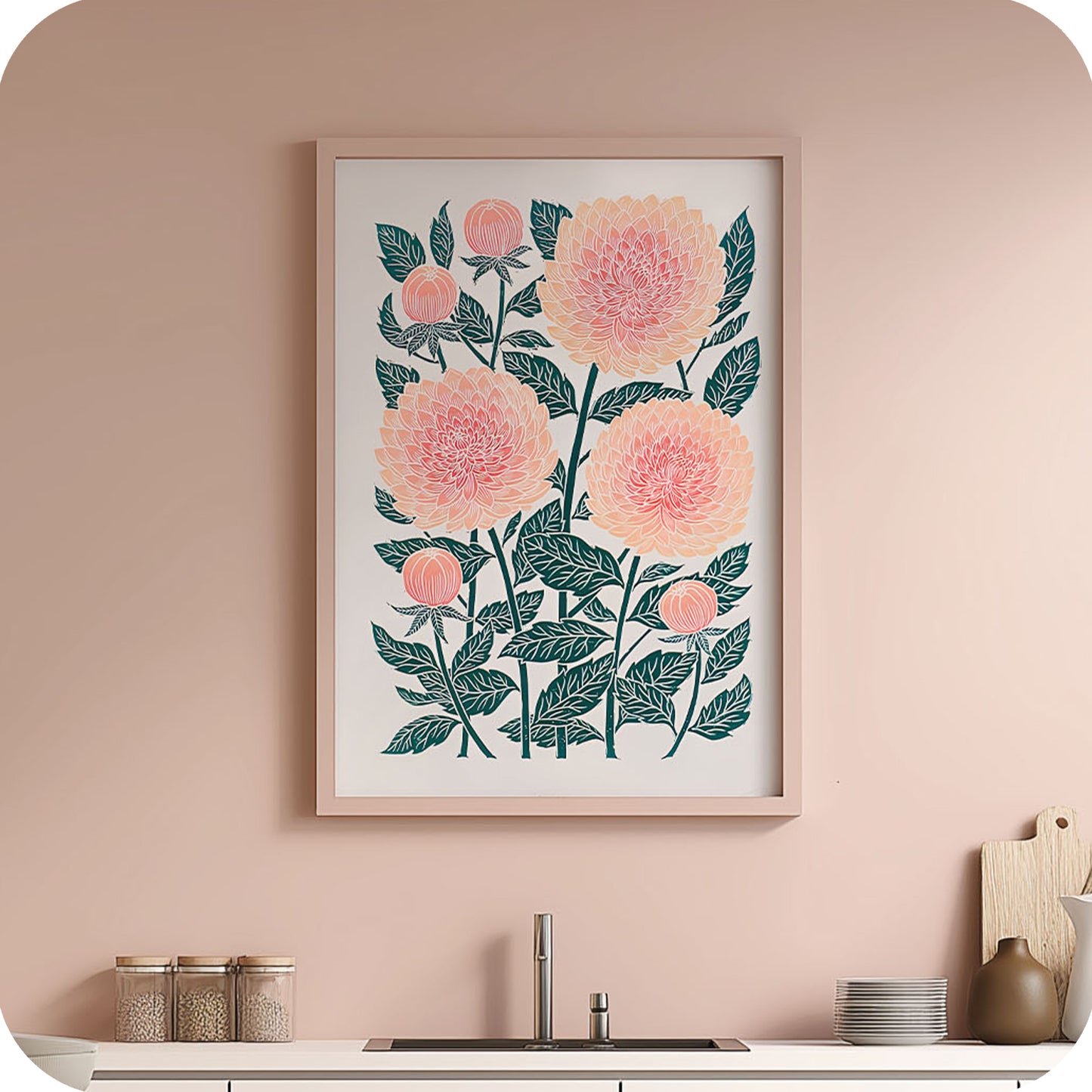 Peach Dahlia