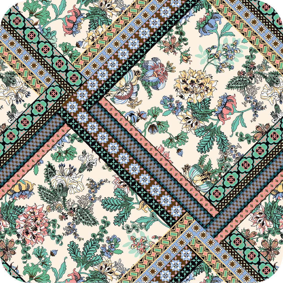 MYP438 C1 CREAM-CORAL - MY Prints Inc.